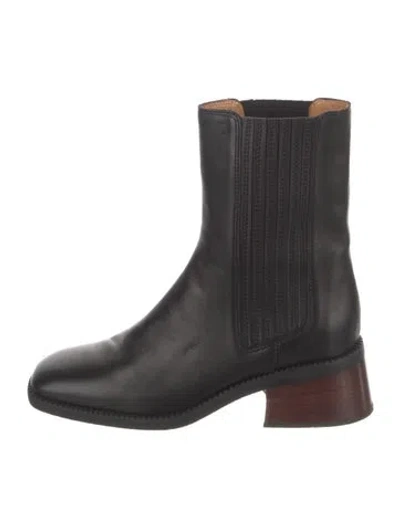 Pre-owned Tod's Leather Chelsea Boots In Black