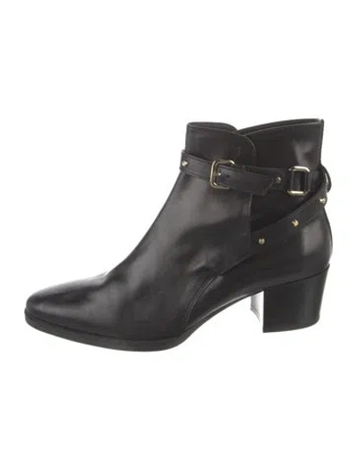 Pre-owned Tod's Leather Chelsea Boots In Black