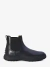 Tod's W. G. Chelsea Boots In Leather In Black