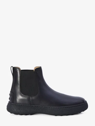 TOD'S LEATHER CHELSEA BOOTS