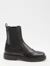 Tod's Chelsea Boots With Elastic Side Panels In Black