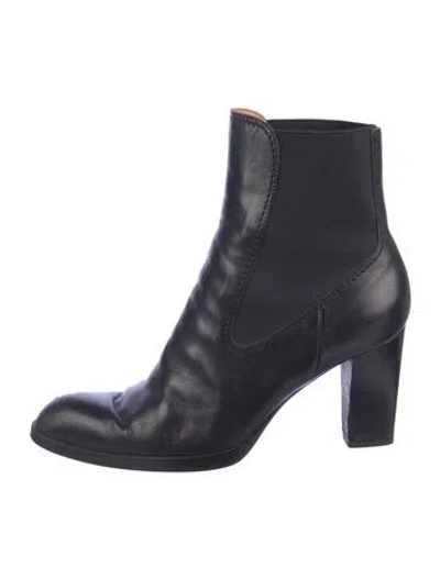 Pre-owned Tod's Leather Chelsea Boots In Blue