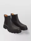 Tod's Leather Chelsea Boots Chunky Sole In Black