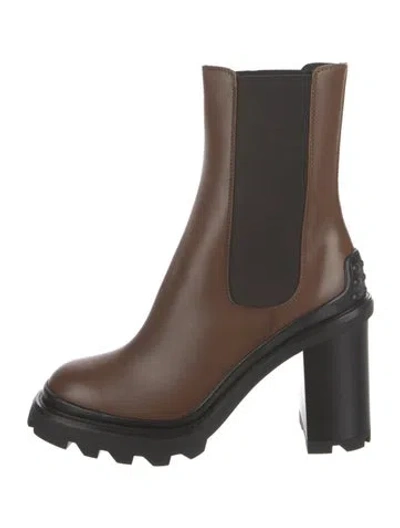 Pre-owned Tod's Leather Chelsea Boots W/ Tags