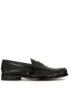 Tod's Black Leather Loafers For Men In Black