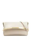 Tod's Leather Clutch Bag In Neutrals