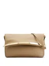 Tod's Leather Clutch Bag In Neutrals