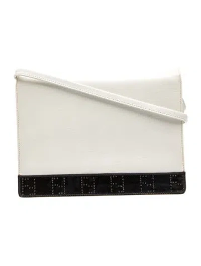 Pre-owned Tod's Leather Clutch In Neutral
