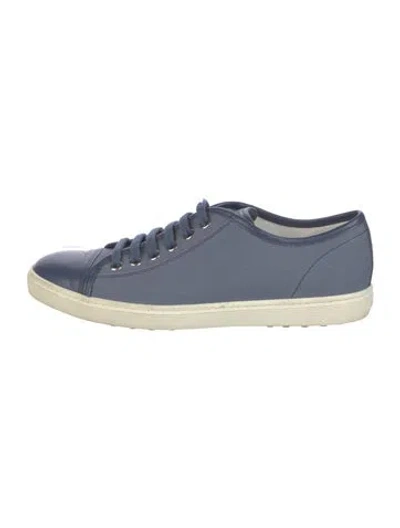 Pre-owned Tod's Leather Colorblock Pattern Sneakers In Blue