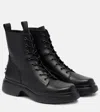 Tod's Leather Combat Boots