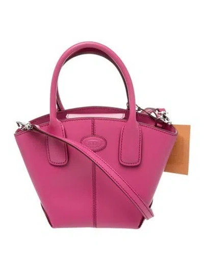 Pre-owned Tod's Leather Crossbody Bag In Pink
