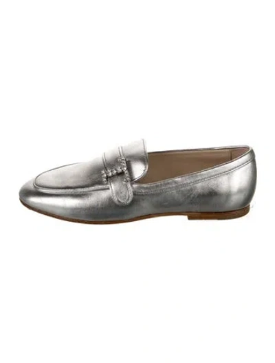 Pre-owned Tod's Leather Crystal Embellishments Loafers