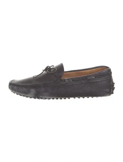 Pre-owned Tod's Leather Drivers In Blue