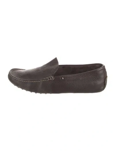 Pre-owned Tod's Leather Drivers In Brown