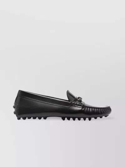 Tod's Gommino Driving Shoes In Leather In Black