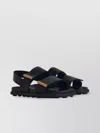 Tod's Women Sandal With Two Leather Straps In Black