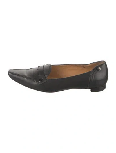 Pre-owned Tod's Leather Flats In Blue