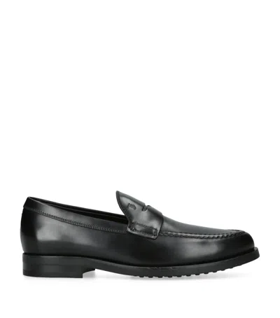 TOD'S LEATHER GOMMA LOAFERS