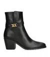 Tod's T65 Ankle Belt Shoes In Black