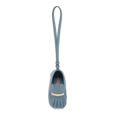 Tod's Leather Gommino Charm In Purple