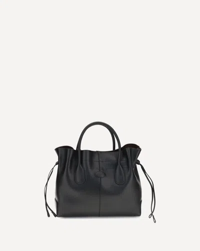 Tod's Leather Handbag In Black