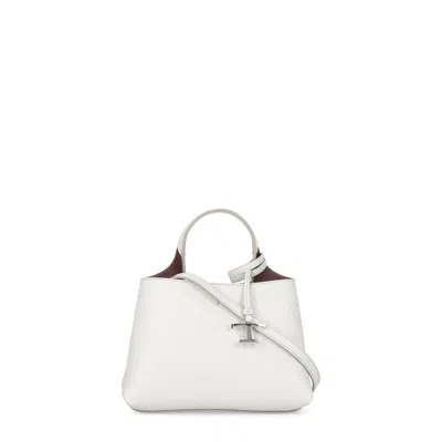 Tod's Tods Leather Handbag In White