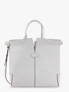 Tod's Leather Handbag With Frontal Logo Patch