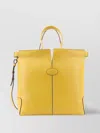 Tod's Leather Handbag With Frontal Logo Patch