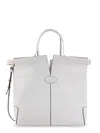 Tod's Leather Handbag With Frontal Logo Patch