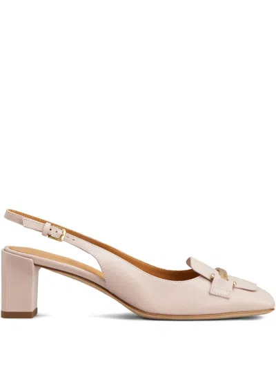 Tod's Leather Heeled Pumps In Multi