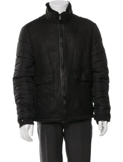 Pre-owned Tod's Leather Jacket In Black