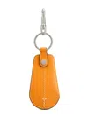 Tod's Leather Key Holder In Orange