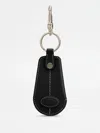 Tod's Leather Keyring With Shoehorn In Black