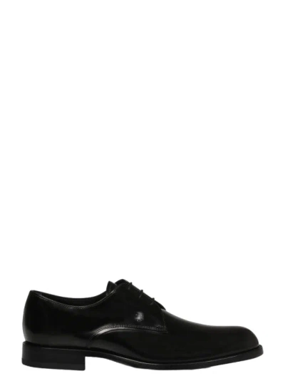 Tod's Leather Lace-up In Black