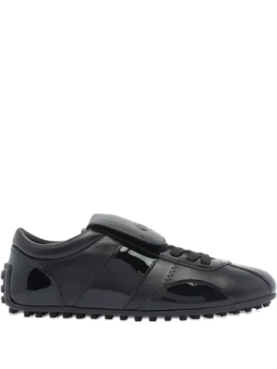 Tod's Leather Lace-up Low-top Sneakers In Black