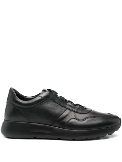 Tod's Leather Lace-up Sneakers In Black