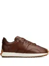 Tod's T Vintage Sneakers In Leather In Brown