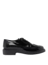 Tod's Lace-ups Leather Oxford Black In Negro