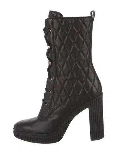 Pre-owned Tod's Leather Lace-up Boots In Black