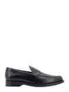 Tod's Smooth Leather Moccasin Loafers With Subtle Stitching