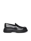 Tod's Leather Loafers In Black