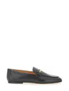 Tod's Leather Loafers With Bow In Black