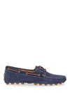 Tod's Flat Shoes Blue And Green In Blue