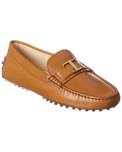 Tod's Tods Leather Loafer In Brown