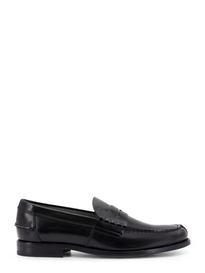 TOD'S LEATHER LOAFER WITH LOGO DETAIL