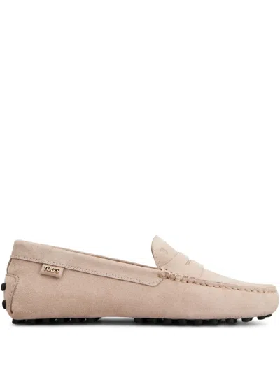 Tod's Leather Loafers In Brown