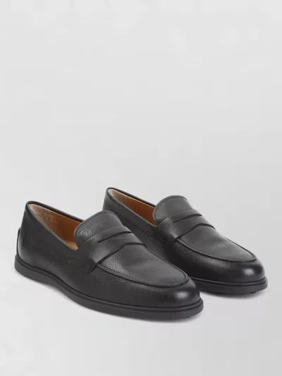 Tod's Rubber Moccasin 78l In Black