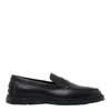 Tod's Leather Loafers In Black