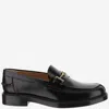 Tod's Loafers With Clamp And Oval Logo Shoes In Black