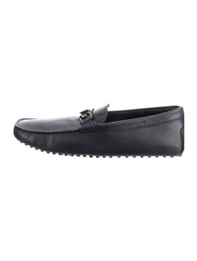Pre-owned Tod's Leather Loafers In Black